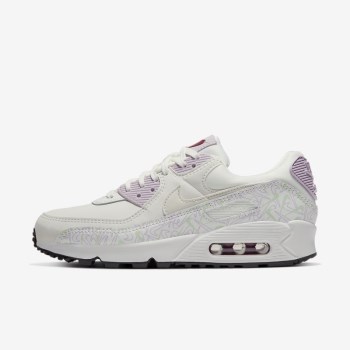 Nike Air Max 90 - Női Utcai Cipő - Fehér/Fehér